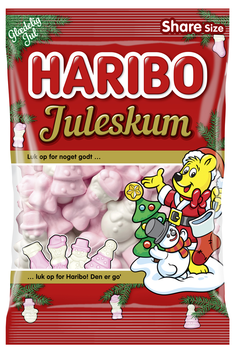HARIBO Juleskum pose